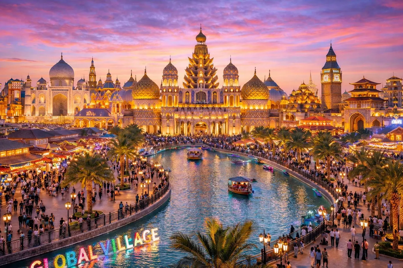 Global Village enhanced canal view