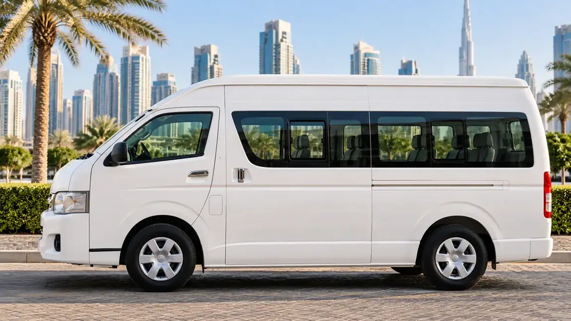 Side profile of the SwiftRide van